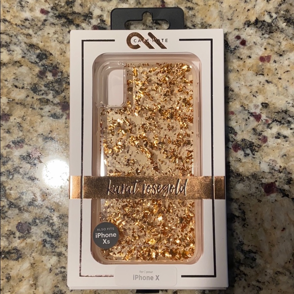 Case-mate karat rose gold iPhone Xs case